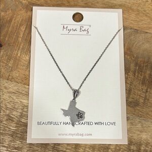 Myra Bag Silver Texas Star Necklace